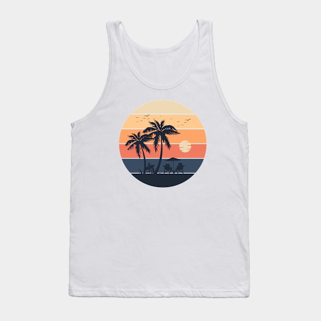 Surfing Paradise Island Tank Top by BaliChili